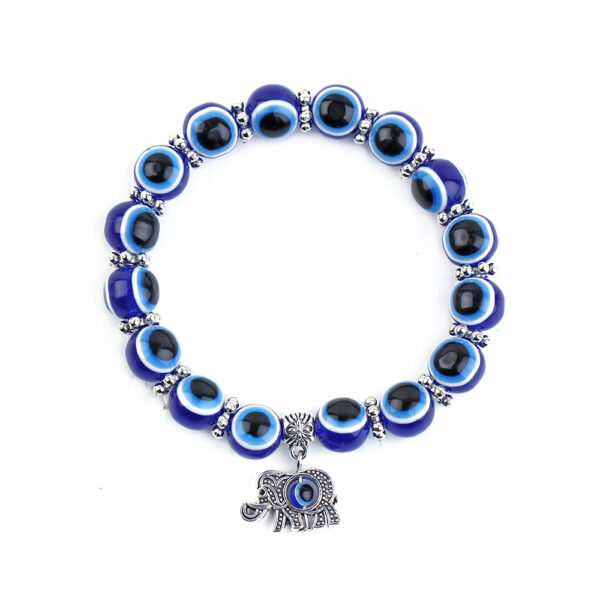 O1CN01xRtT001XsQd6HL21A_3173592979-0-cib Wholesale Blue Eyes Elephant Turtle Owl Beaded Resin Bracelet