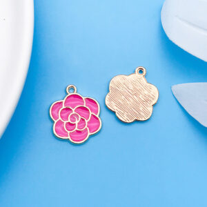 1 oil drop rose red plant rose 17x21mm-17551-1.7g