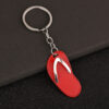 Wholesale Creative Mini Metal Flip Flop Keychain