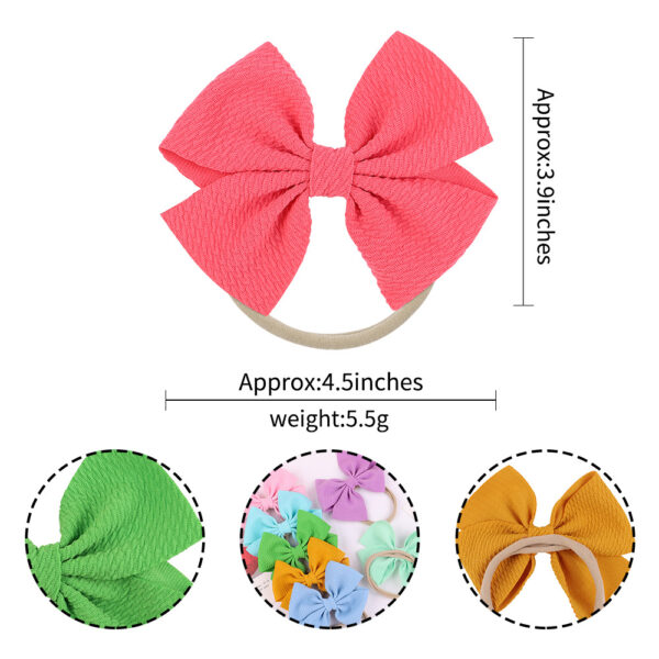 Wholesale Kids Bow Fabric Hair Scrunchies Baby Supplies
