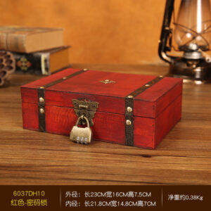 6037 red combination lock / As shown in the figure