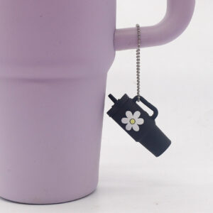 Black Flower Flower Cup Bead Chain