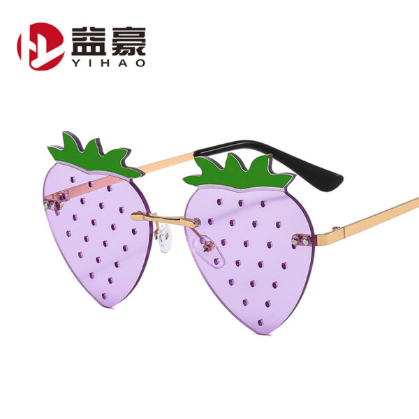 O1CN01xWJ64M1LDsCLEDnEM_2207131381266-0-cib Wholesale PC Frameless Strawberry Ladies Sunglasses