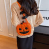 Wholesale Cartoon Halloween Funny Pumpkin  PU Bag