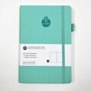 A5 / A5 turquoise ribbon logo dot print