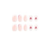 Wholesale Mid-length Valentine's Day White Edge Love Glitter Nail Art Glue