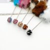 wholesale beadable pens Leopard Fur Ball Heavy Industries DIY Full of Diamonds Rainbow Color Cute Ballpoint Pen