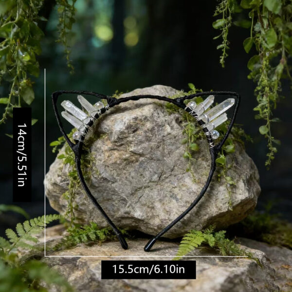 Wholesale Cat Ears Crystal Crown Headband