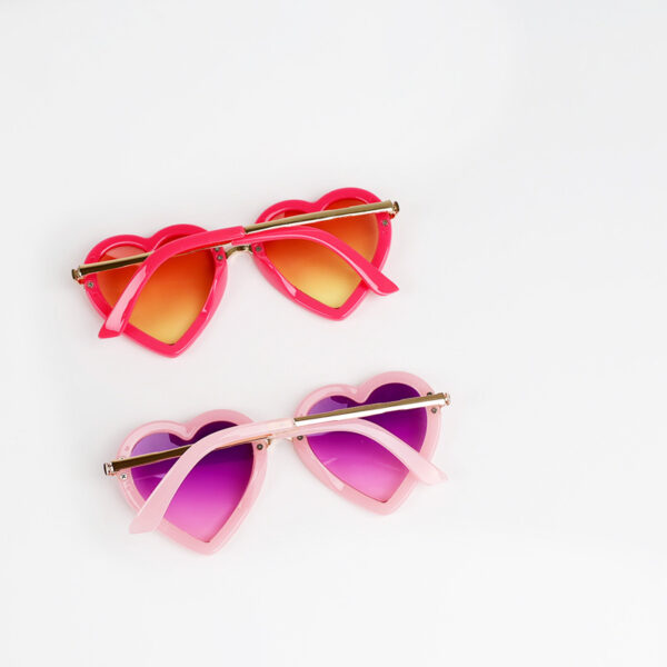 Wholesale Heart Colorful Gradient Kids Sunglasses AC