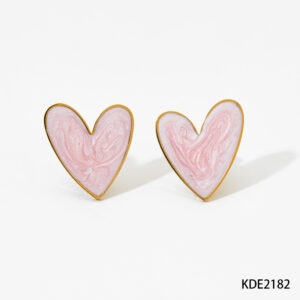 Pink earrings KDE2182