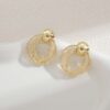Wholesale Gold Exaggerated Creative Copper Stud Earrings