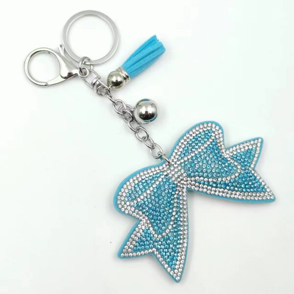 Wholesale Velvet Bow Hot Diamond Keychains