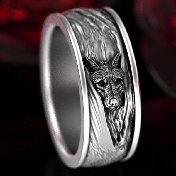 O1CN01xdx6gp1ql4yTVeshn_3024325535-0-cib Wholesale Alloy Vintage Wolf Head Men's Ring