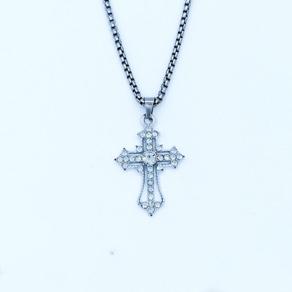 Wholesale Diamond Cross Alloy Necklace