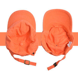 K231029 fluorescent orange-children's baseball cap / High quality shoe buckle free size (head circumference 52-54CM)