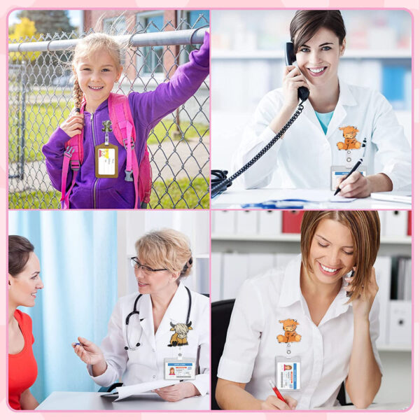 O1CN01xjA2Yz1DSyMseE5Xa_971130216-0-cib Wholesale Badge Reels Acrylic Bull Head Retractable Keychain