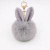Wholesale Rabbit Ears Fur Ball Keychain Plush