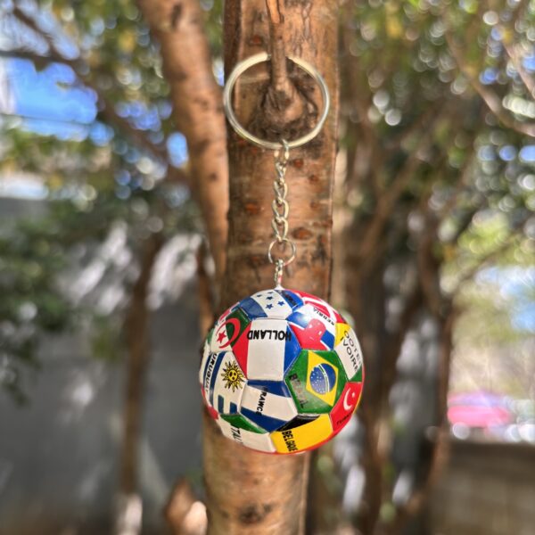 Wholesale Soccer Country Flag PVC Keychains