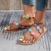 O1CN01xkkluF211hZLQvivY_2206815836925-0-cib Wholesale Pu Bohemian Colorful Flower Flat Sandals
