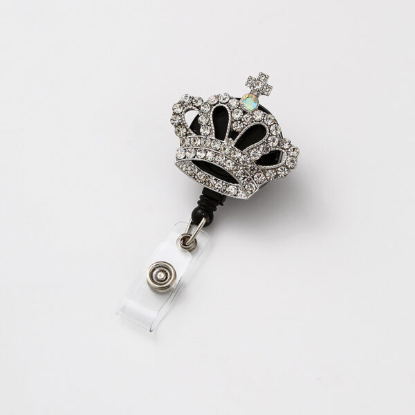 Wholesale Crown Diamond Retractable Alloy Keychain