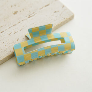 Blue and yellow grid [about 8cm]]