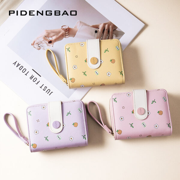 Wholesale PU Women's Short Wallet