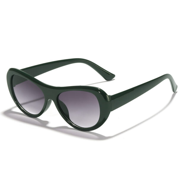 Wholesale PC Y2K Punk Futuristic Oval Big Frame Sunglasses