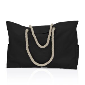 Beach Bag-Black / Large