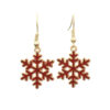 Wholesale Design New Year's Snowflake Earrings