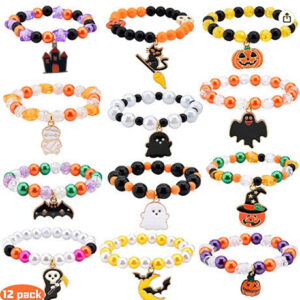 Wholesale Halloween Pumpkin Acrylic Bracelet