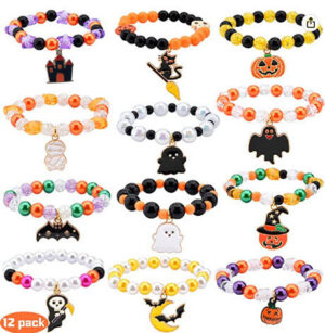 O1CN01xrJWgA1H9W1Tl0nlT__2200739210715-0-cib Wholesale Halloween Pumpkin Acrylic Bracelet