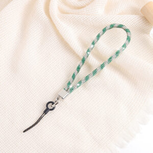 K1122 Small rope head diamond chain mobile phone chain emerald green / 6mm drill chain