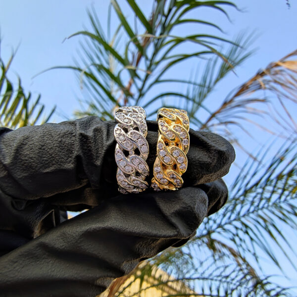 Wholesale Cuban Zircon Chain Alloy Rings