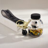Wholesale Acrylic Cartoon Floating Panda Oiled Keychain