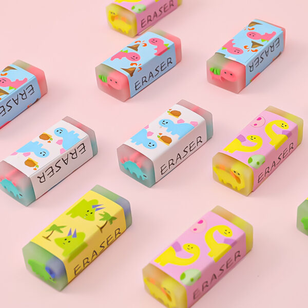 Wholesale Cartoon Small Dinosaur PVC Eraser