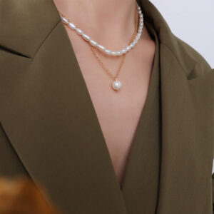 O1CN01xthwXW1QDTs3QiVjZ__2458611942-0-cib Wholesale Sales of Titanium Steel 18k Gold Freshwater Pearl Necklaces