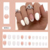 O1CN01xuelVE1qQveGJmAIr_3917635491-0-cib Wholesale Short Oval Cream White Solid Color Nail Stickers