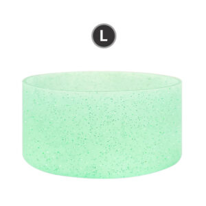 Large Lemon Green Glitter Silver 9CM