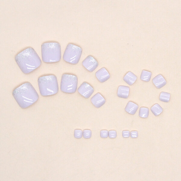 O1CN01xwVV821qQvdvvvyAc_3917635491-0-cib Wholesale Solid Color Glitter Foot Nail Stickers
