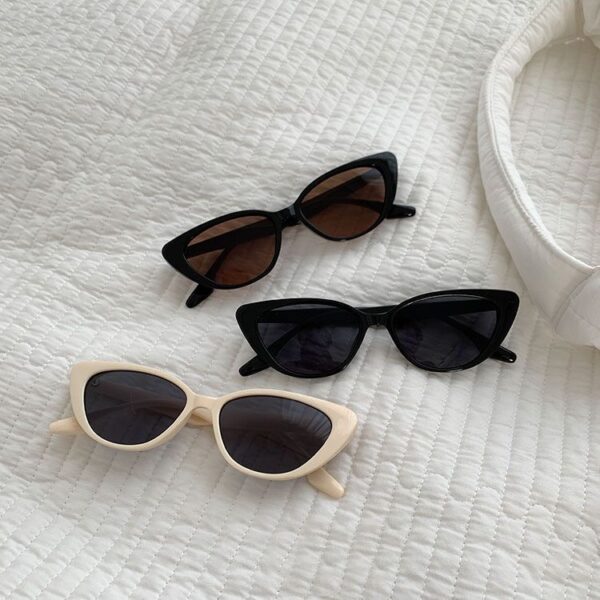 Wholesale Cat Eye Pink Small Frame PC Sunglasses