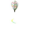 Wholesale Hot Sale Rainbow Hot Air Balloon National Flag Outdoor Decoration Windmill