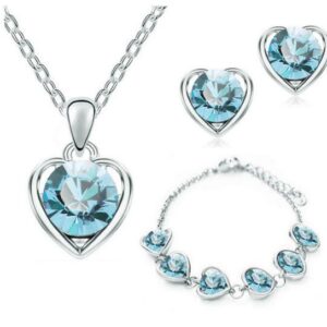 399-Three-Piece Set (Silver Sea Blue)