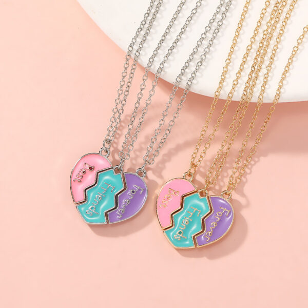 O1CN01y21cv02NZ46E4HCRc_2215545369976-0-cib Wholesale Letter Good Friends Best Friends Love Splicing Necklaces