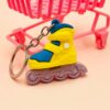 Wholesale Simulation Roller Skates PVC Soft Plastic Creative Key Chain