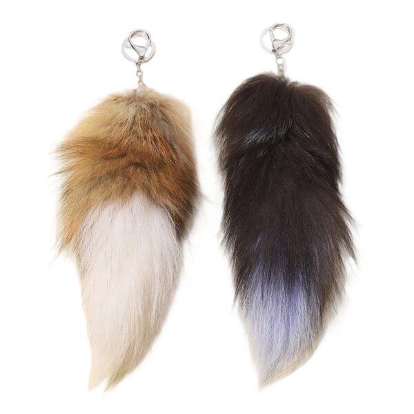 Wholesale Fox Tail Plush Keychain