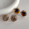 Wholesale Autumn and Winter Irregular Resin Earrings