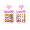 Wholesale Analog Calculator Acrylic Earrings