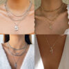 Wholesale Alloy Snake Element Necklace
