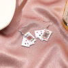 Wholesale Playing Card Alloy Earrings
