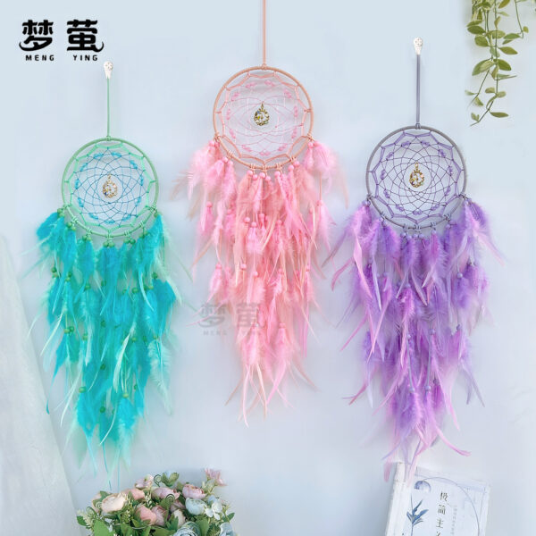 Wholesale Colorful Feather Dream Catcher Decoration